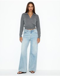 Dazie - Helen Cropped Knit Jumper