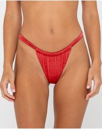 Rusty - Shimmy String Side Brazilian Bikini Bottom