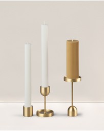 Black Blaze - Wide Column Pillar Candle