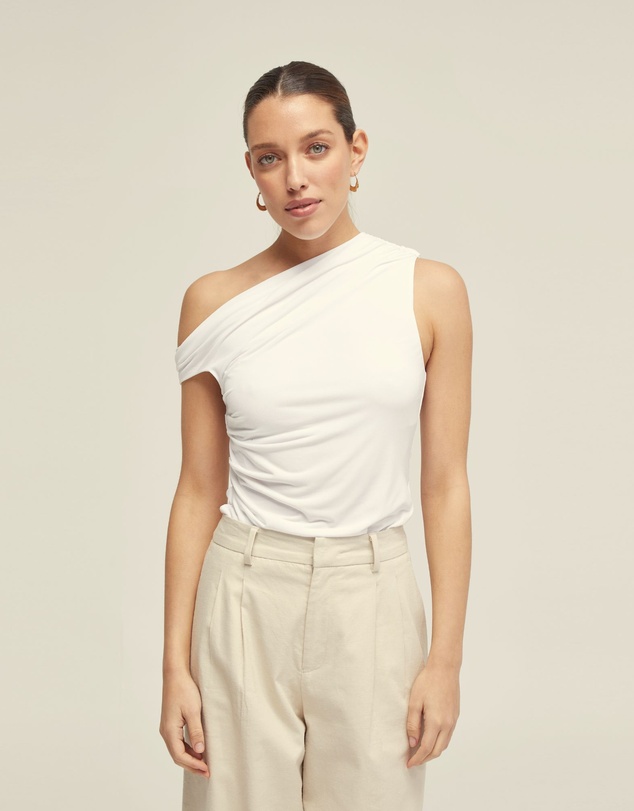Oxford - Becca Half Lined Jersey Top