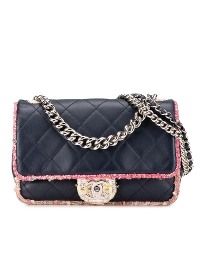 Pre-Loved by Azura Reborn - Pre-Loved chanel Chanel Quilted Tweed Messenger Bag