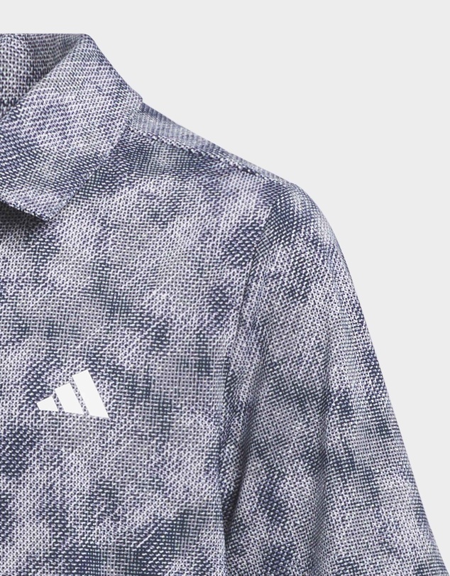 adidas Performance - Performance Textured Print Polo Shirt Kids
