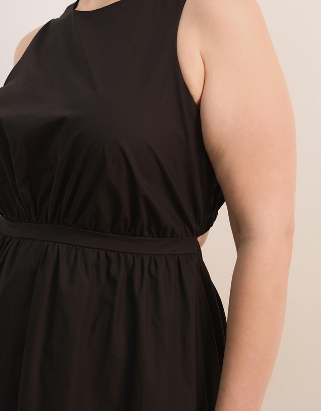 Atmos&Here Curvy - Isobel Cotton Midi Dress With Cutout