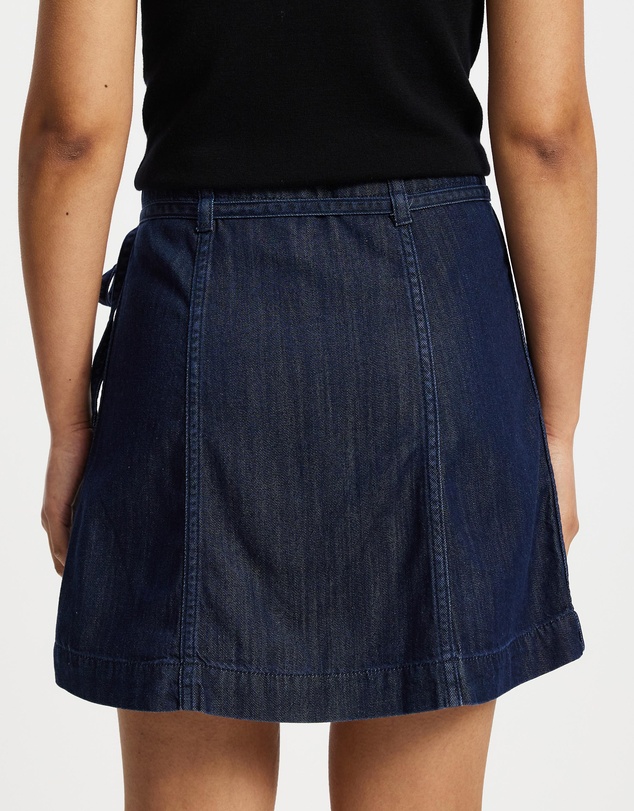 & Other Stories - Tie-Detail Denim Mini Skirt