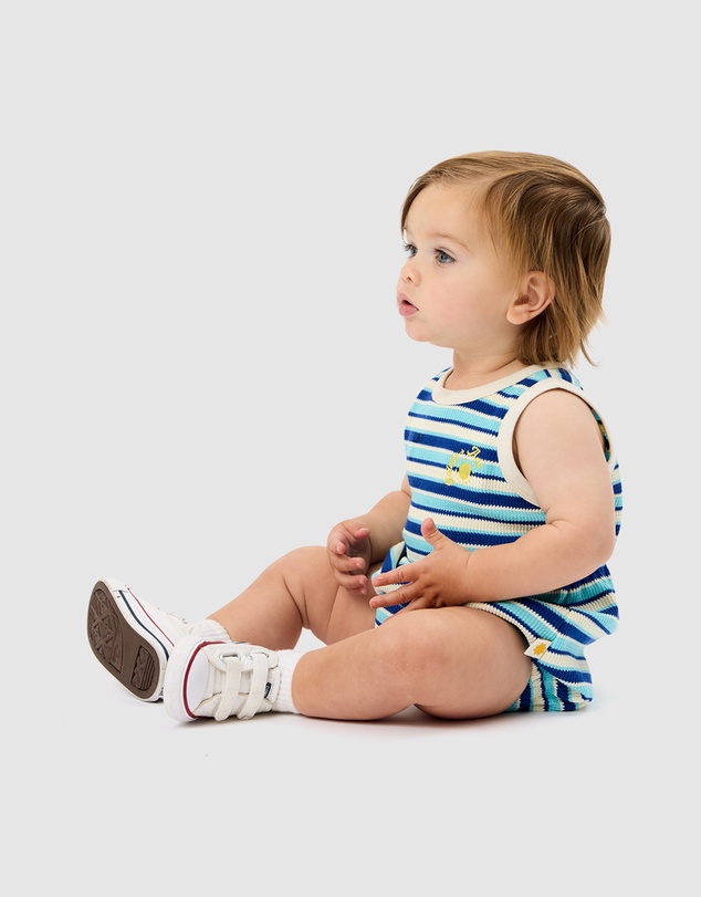 Goldie + Ace - Waffle Bubble Romper - Babies