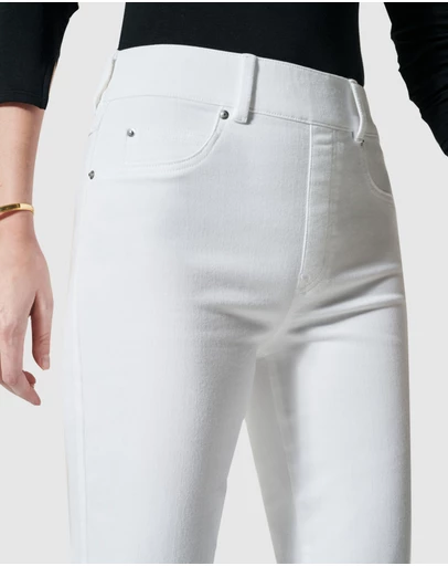 Spanx - Ankle Straight Leg Jeans - White