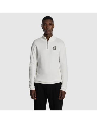 yd. - Ollie Embroidered 1/4 Zip Knit Jumper