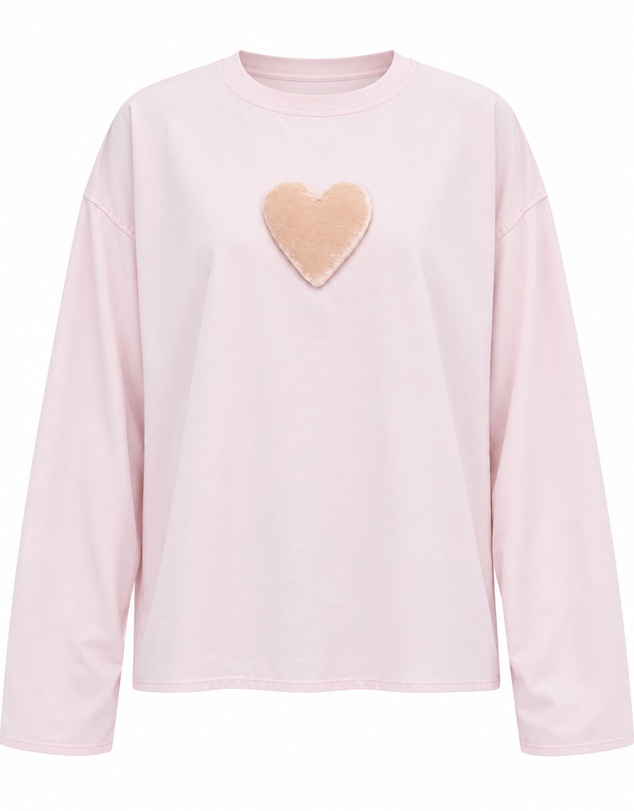 THE TALES - We Love Velvet Heart Long Sleeve Tee