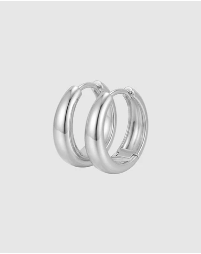 HOUSE OF SLANI - Classic Silver Selene Hoops