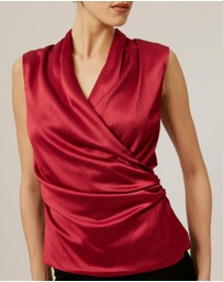Tussah - Drape Neck Top