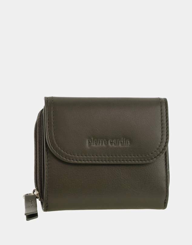 Pierre Cardin - Pierre Cardin Ladies Leather Tri-Fold Tab Wallet