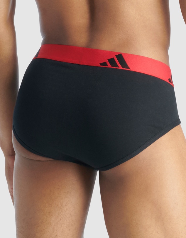 adidas Sportswear - 3 Pack Active Flex Cotton Brief Underwear