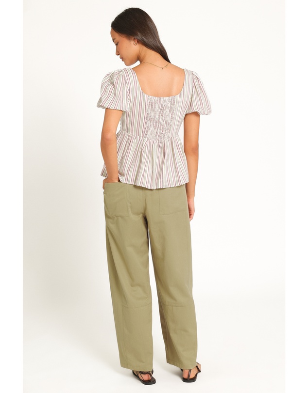 Petal & Pup - Sasha Barrel Jean - Moss Green