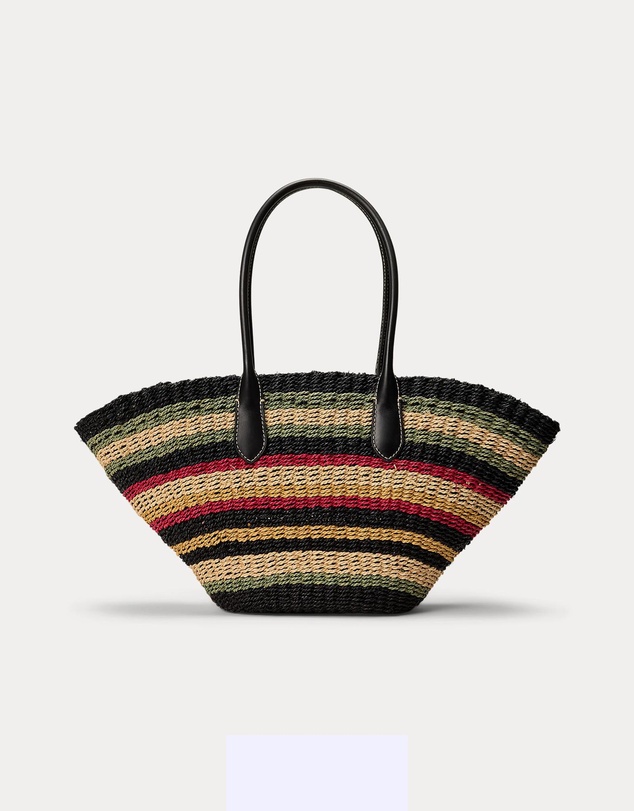 Polo Ralph Lauren - Bellport Raffia Basket Tote Bag