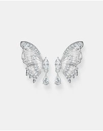 THOMAS SABO - THOMAS SABO Butterfly Paradise Ear Studs in Silver