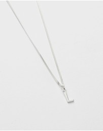 Kirstin Ash - L Outline Initial Necklace