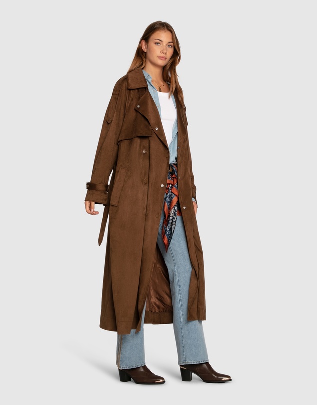Belle & Bloom - Long Lost Lover Soft Maxi Trench