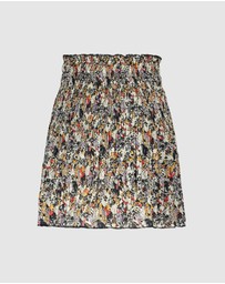 Like FLO - Pleated Floral Skirt - Kids-Teens