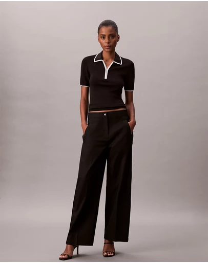 Calvin Klein Jeans - Cotton Twill Logo Tape Pants