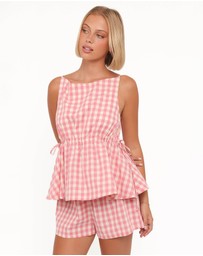 Petal & Pup - Rory Top - Pink Gingham