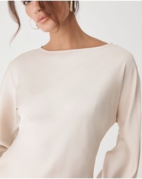 Forcast - Asma Satin Bias Cut Top