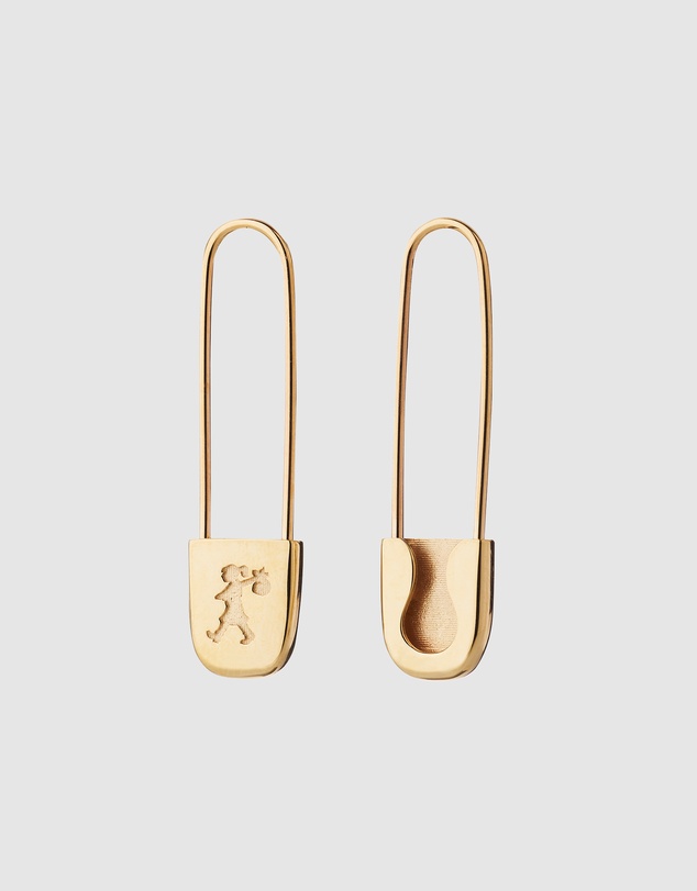 Karen Walker - Runaway Safety Pin Earrings