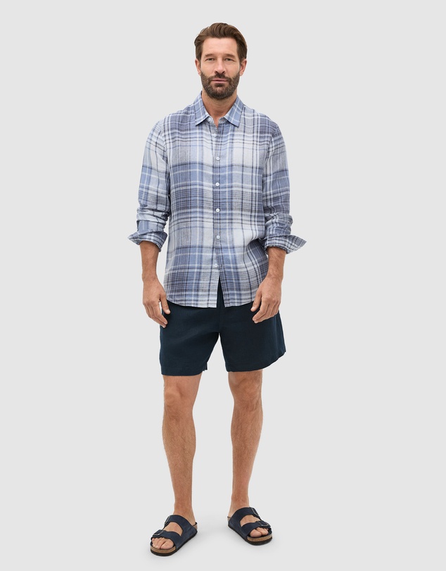 Seed Heritage - L/S Check Linen Shirt