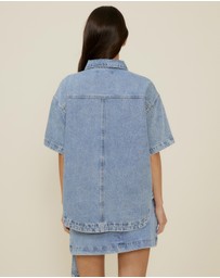 The Fated - Ali SS Denim Shacket
