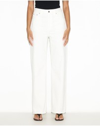 Dazie - Paris High Waisted Straight Leg Denim Jeans