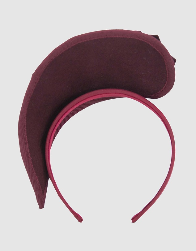 Max Alexander - Felt Burgundy Crown Racing Fascinator