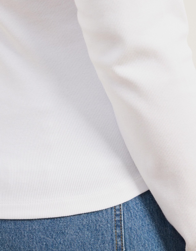 Atmos&Here Curvy - Organic Cotton Rib Scoop Neck Top