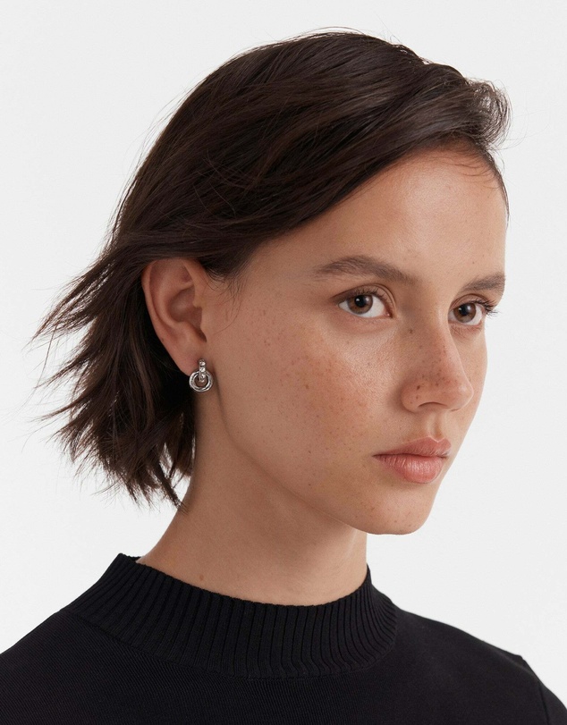 MIMCO - Circulate Stud Earrings - Silver