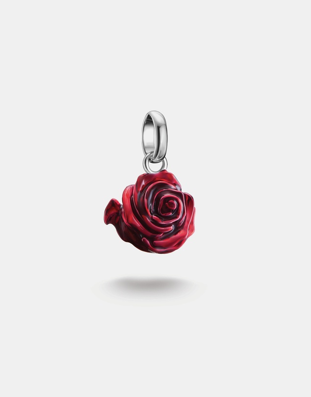 THOMAS SABO - THOMAS SABO Connect Charm red rose blossom