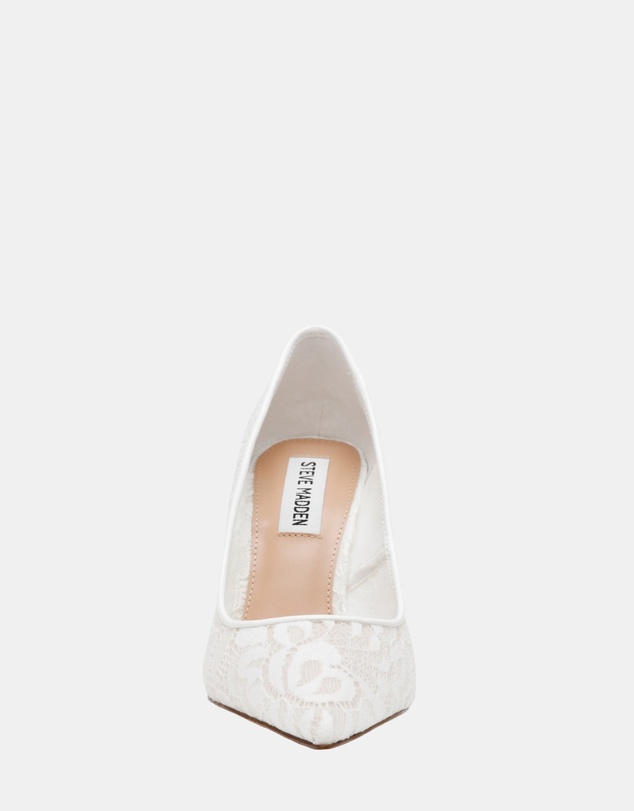 Steve Madden - Thrive-LM White Lace Heels