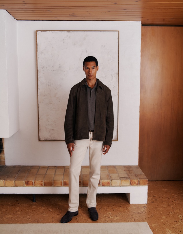 Trenery - Suede Jacket in Coffee Bean