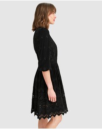 Belle & Bloom - Sweet Talk Eyelet Mini Dress