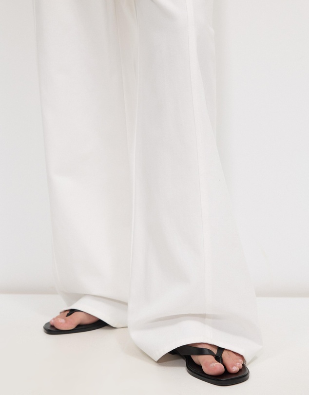 Calli - Matt Cotton Twill Pants