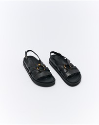 Walnut Melbourne - Dulce Leather Sandal