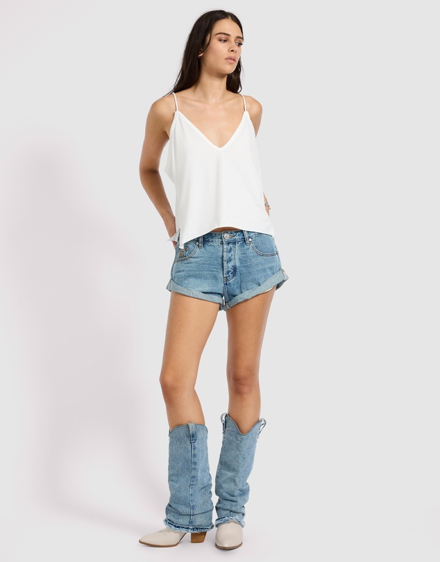 ONE TEASPOON - Bandits Low Waist Denim Shorts