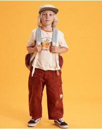 Banabae - Corduroy Carpenter Multi Pocket Pant - Cherry