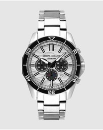 Armani Exchange - Silver Tone Analogue-Chronograph Watch