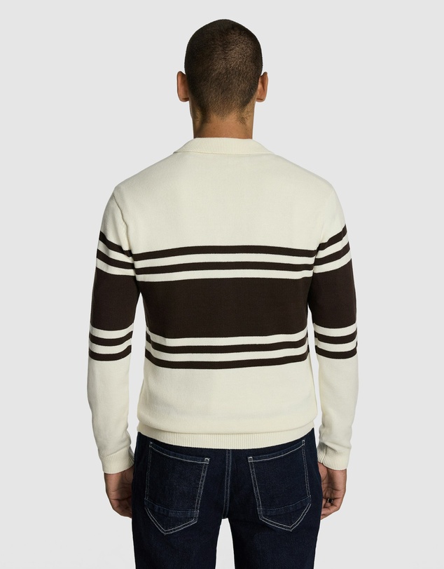 yd. - Leon Stripe Polo Knit