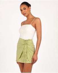 Petal & Pup - Mirha Mini Skirt - Meadow Green