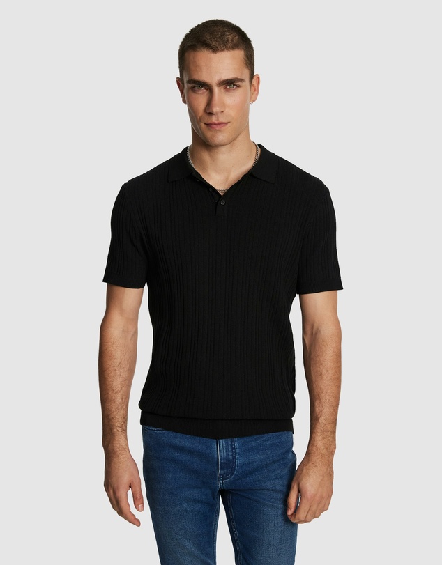 yd. - Banderas Knitted Polo Shirt