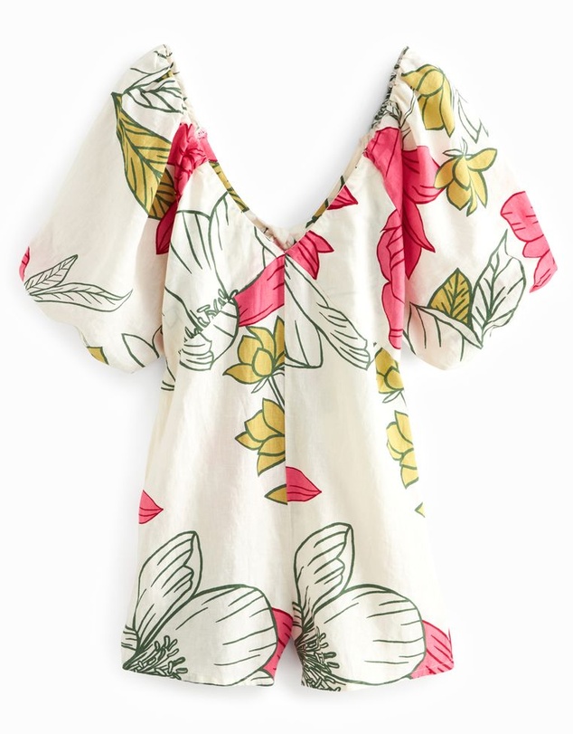 NEXT - Puff Sleeve Playsuit