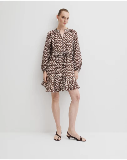 Country Road - Print Drop Waist Mini