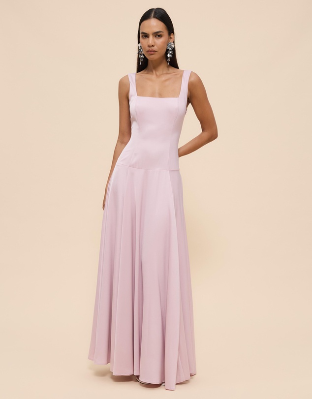 CHANCERY - Serena Drop Waist Square Neck Maxi Dress