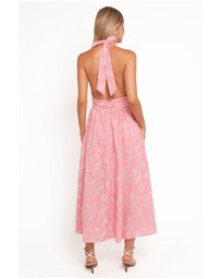 Petal & Pup - Taila Halterneck Midi Dress - Pink