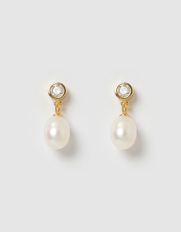Izoa - Everlee Pearl Drop Stud