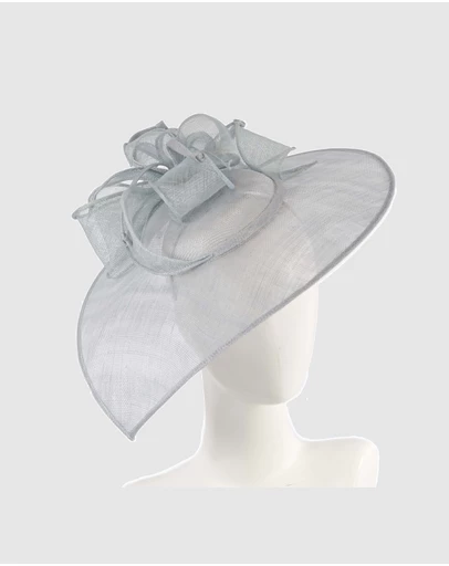 Max Alexander - Large Blue Sinamay Fascinator Hat